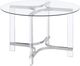 Coaster® Keeling Glass Top Round Dining Table with Acrylic Base-0