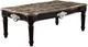ACME Furniture Ernestine Brown Top Coffee Table with Black Base-0