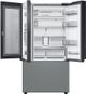 Samsung Bespoke 36" 30 Cu. Ft. Matte Gray/White Glass 3-Door French Door Refrigerator with Family Hub™-4