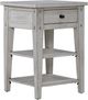 Liberty Furniture Lake House Weathered White Chairside Table-0