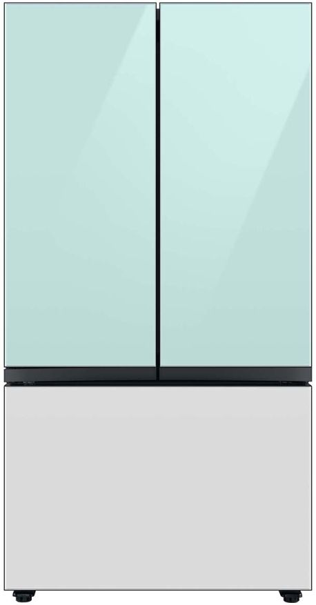 Samsung Bespoke 36" White Glass French Door Refrigerator Bottom Panel-1