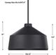 Uttermost® Holgate Black Pendant Light-2