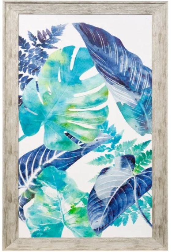 Stylecraft Watercolor Palm Panel II Textured Framed Print-0