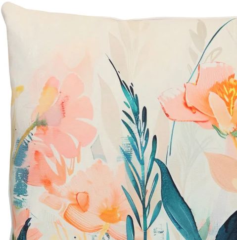 Stylecraft Tamara Day Blue/Pink Floral Designer Pillow-1