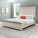 Powell® Carrington Antique White/Brown King Panel Bed-1