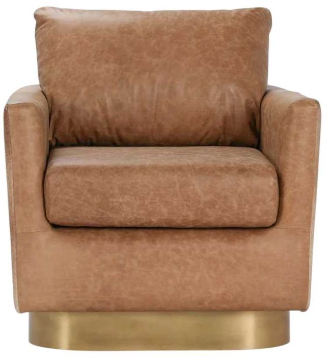 Classic Home Lathe Sedona Brown Swivel Chair-2