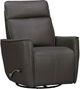 Parker House® Roxy Abby Dark Gray Leather Manual Swivel Glider Recliner-0