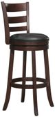 Homelegance® Edmond Black/Dark Cherry Swivel Bar Stool-0