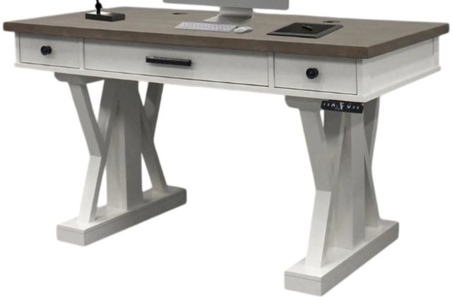 Parker House® Americana Modern Brown Lift Desk with Cotton Base-1