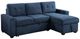 Homelegance® Barbara 2-piece Blue Right-Arm Facing Sectional and Chaise-0