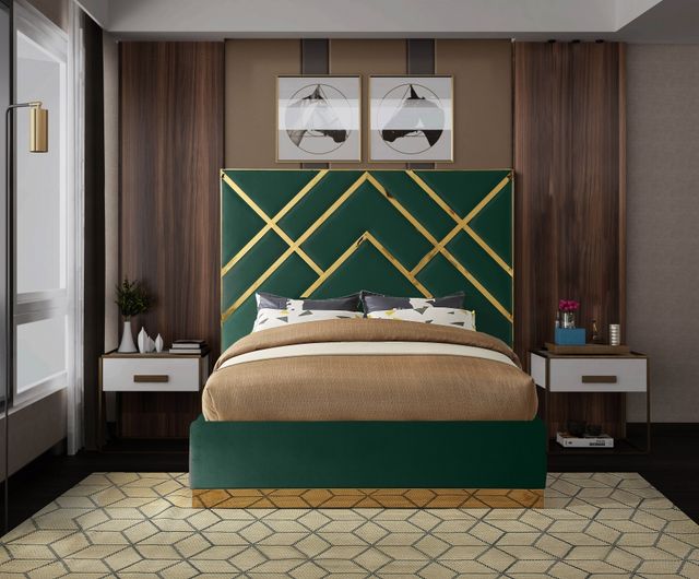 Meridian Furniture Vector Green King Bed-2