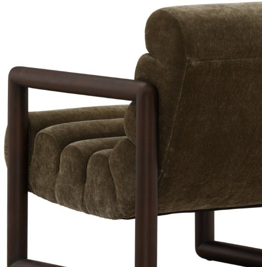 Dovetail Furniture Ademar Moss Olive Occasional Chair-4