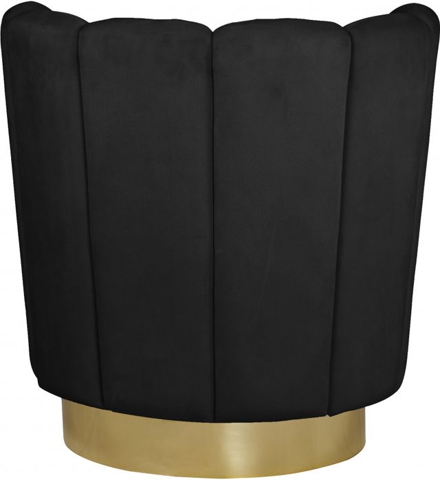 Meridian Furniture Lily Black Velvet Swivel Chair-2