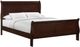 Elements International Louis Philippe Cherry Queen Sleigh Bed-0