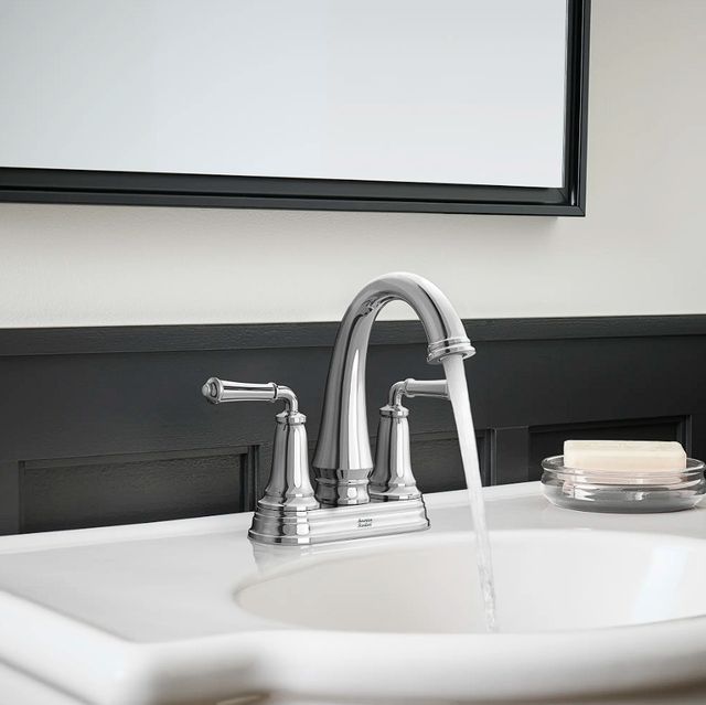 American Standard Delancey® Polished Chrome 4" Centerset 2-Handle Bathroom Faucet with Lever Handles-2