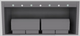 Vent-A-Hood® Designer Series 54" Gunsmoke Wall Mounted Range Hood-1