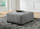 Benchcraft® Birkdale Court Gray Oversized Accent Ottoman-2