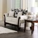 Furniture of America® Cassani 2-Piece Light Gray/Walnut Sofa Set-2