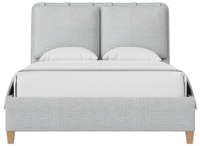 Artisan & Post by Vaughan-Bassett Pure Maple Blue Mist/Syrup Queen Upholstered Panel Bed -1