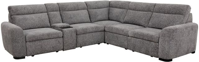 Parker House® Kline 6-Piece Nightfall Modular Slider Sectional with Extensions Footrests-1