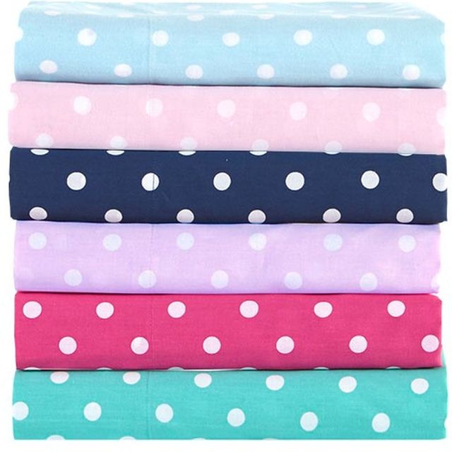 Olliix by Mi Zone 4 Piece Purple Full Polka Dot Printed 100% Cotton Sheet Set-2