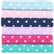 Olliix by Mi Zone 4 Piece Purple Full Polka Dot Printed 100% Cotton Sheet Set-2