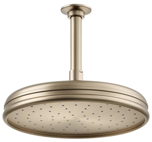 KOHLER® Vibrant Brushed Bronze 1.75 GPM Traditional 10" Single-Function Rainhead-0