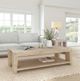 Classic Home Troy Aged Cream 60" Coffee Table-1