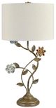 Crestview Collection Bloom 2-Piece Brown Table Lamp Set-1