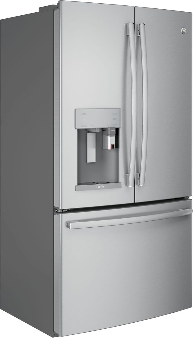 GE Profile™ 22.2 Cu. Ft. Stainless Steel Counter Depth French Door Refrigerator-1