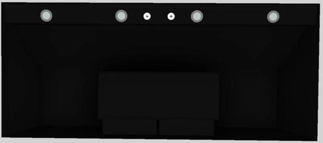 Vent-A-Hood® 54" Black Wall Mounted Liner Insert-2