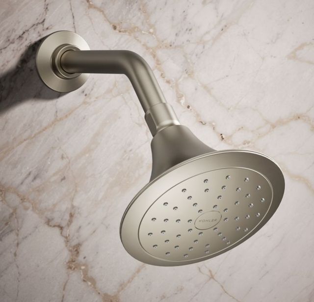 KOHLER® Forté® Rite-Temp® Vibrant Brushed Nickel 1.75 GPM Single-Function Showerhead-1