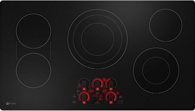 GE Profile™ 36" Black Electric Cooktop-3