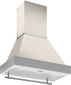 Bertazzoni Heritage Series 36" Ivory Gloss Wallmount Canopy Hood