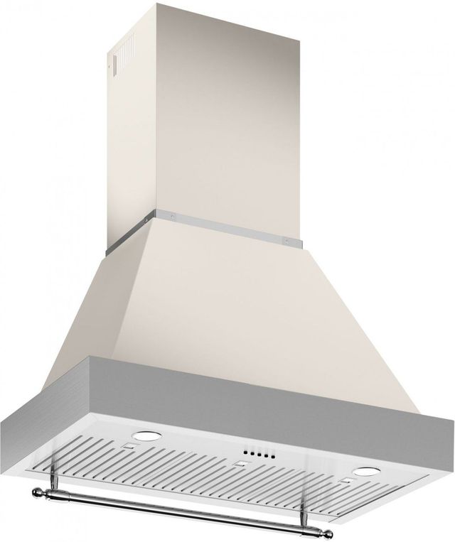 Bertazzoni Heritage Series 36" Ivory Gloss Wallmount Canopy Hood