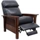 BarcaLounger© Mission Shoreham Blue Recliner-1