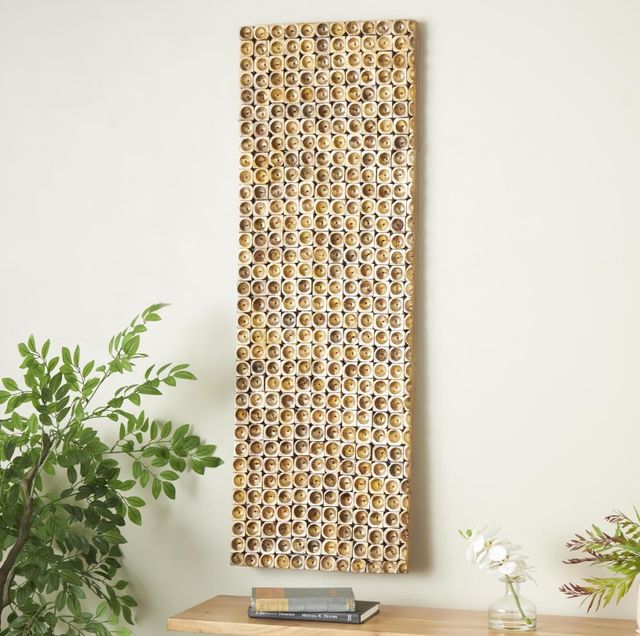 Deco Marche Brown 16'' Stacked Tree Trunk Wall Decor-4