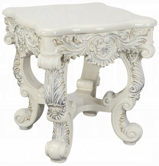 ACME Furniture Adara Antique White End Table-0