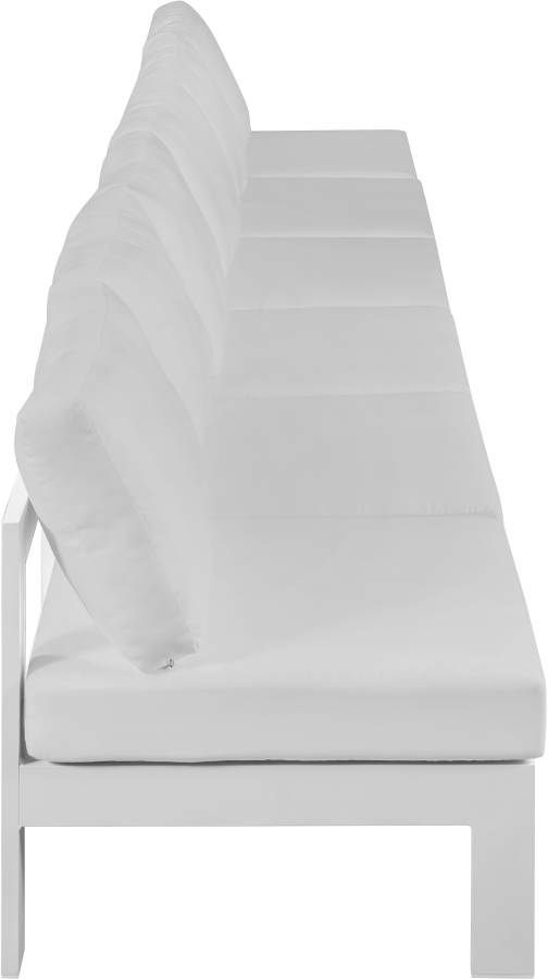Meridian Furniture Nizuc 6-Piece White Outdoor Patio Modular Sofa-2