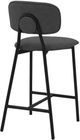 Armen Living Rococo Black/Gray Counter Stool-3