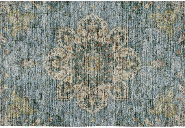 Dalyn™ Rug Company Silk Road SR6 Aqua 5'x8' Area Rug-1
