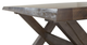 Bassett® Furniture Customizable BenchMade Crossbuck 72" Live Edge Dining Table-2