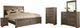 Signature Design by Ashley® Juararo 5-Piece Dark Brown California King Panel Bed Set-0
