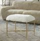 Uttermost® Charmed Cream/Soft Gold Small Bench-1