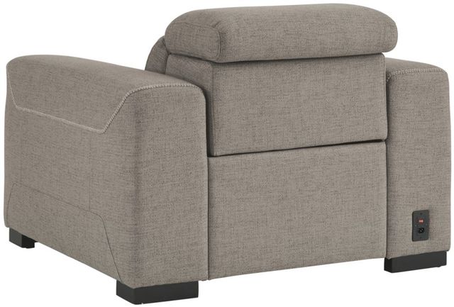 Signature Design by Ashley® Mabton Gray Power Recliner with Adjustable Headrest-3