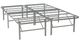Powell® Dark Pewter Full Folding Platform Mattress Base-0