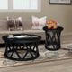 John Thomas Furniture® Destinations Ceylon Black Round Coffee Table-1