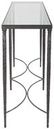 Uttermost® Washington Glass Top Console Table with Rustic Black Frame-3