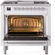 Ilve® Nostalgie II Series 36" White Pro Style Dual Fuel Range-2