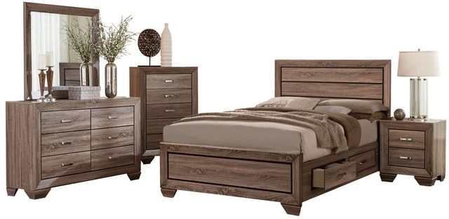 Coaster® Kauffman Washed Taupe Easter King Storage Bed-1
